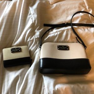 Kate spade matching wallet and purse set
